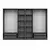 Hanah Home Garderober Kale Plus-7805, 270x210x52 cm, Crno-sivi