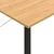 Stol za računalo crni i boja hrasta 80 x 40 x 72 cm MDF i metal