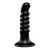 b-Vibe Krush Curved & Ribbed Dildo with Suction Cup 9.5 Black