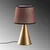 Opviq Stona lampa Kona-15485, Zlatno-braon