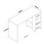 Hanah Home Radni sto HA108-3425, 120x73,8x45 cm, Orah-beli