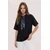 Trendyol Milla Ženska majica TWOSS26TS00057, Crna