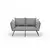 Atelier del Sofa Dvosed na razvlačenje Viper 2, Svetlosivi
