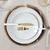 shumee Pearl Gold globok porcelanasti krožnik 21 cm bel