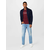 TOMMY HILFIGER Pletena jopa, modra