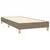 Vidaxl Box spring postelja z vzmetnico taupe 100x200 cm blago
