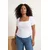 Trendyol Curve Ženska bluza Tbbss26Af00047, Bela