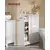 Songmics Kopalniška omarica 20x60x80 cm bela