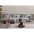 Atelier del Sofa Ugaona garnitura na razvlačenje N-Line Left, 265 x 185 x 95 cm, Siva
