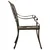 3-dijelni bistro set od lijevanog aluminija brončani