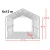 Garažni šotor 6x12 z vrati 4,1x4,0 m - PVC 720 g/m2 negorljiv