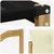Set vanjskih sofa s jastukom 4 pcs Bijela i krem
