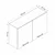 Hanah Home kuhinjski element Minar 8026, 120 cm, beli
