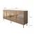 Hanah Home Komoda Nice 180x80x40cm Bronzano-Zlatna