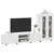 Set TV komoda FLORIN 3 kom. Bijelo Konstruirano drvo