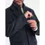 Ombre Mens unbuttoned coat with wool - navy blue