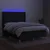 Vidaxl Box spring postelja z vzmetnico LED črna 140x200 cm blago