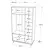 Hanah home Ormar 12,2x195,6x55cm Beli