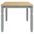 Blagovaonski stol Corona sivi 180x90x75 cm od masivne borovine