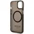 Guess Maska za iPhone 14 Plus Gold Outline Translucent Black MagSafe