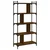 Regal za knjige 5 razina smeđa boja hrasta 76x32x158 cm drveni