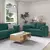Sofa 3 pcs Tamnozelena 219 x 80 x 82 cm Platnasta tkanina