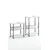 Hanah Home višenamenska polica Dh Hutch, 60 cm, bela