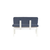 HANAH HOME Trpezarijska klupa Vina Bank Dark Blue White