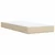 Vidaxl Box spring postelja z vzmetnico krem 90x200 cm blago
