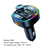 Bluetooth FM LED Transmiter C22Pd 20W, Crni