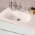 HANAH HOME Kupatilski ormarić sa umivaonikom i ogledalom (2 komada) Simple 80 White