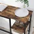 Songmics Barska miza 110x40x90 cm rjava