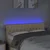 Vidaxl vidaXL Vzglavje postelje z LED diodami kremne barve 160x7x78/88 cm blago