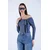 Trend Alacati Stili Ženska bluza Alc-X15152, Tamnoplava