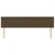 Vidaxl Posteljno vzglavje temno rjava 200x5x78/88 cm blago