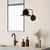 Opviq Zidna lampa E27 Max 40W, Crna