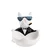 Aberto Design Dekorativna figura Big Boss, Bela
