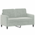2-dijelni set sofa s jastucima svjetlosivi baršunasti