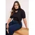 Trendyol Curve Ženska bluza Tbbss26Af00016, Crna