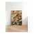 WallXpert uramljena slika 115253, leopard u orijentalnom stilu među šarenim oblacima, 50 x 70 cm, ram u boji prirodnog drveta
