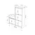 Hanah home Cipelarnik 105x118,5x26cm Sivi