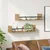 Polica na zidu Zidne 2 pcs Umjetnički hrast 60 x 16 x 14 cm