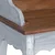 vidaXL Pisalna miza s predalom Rjava in bela 80 x 40 x 92 cm
