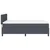 Vidaxl LED Box Spring Postelja Temno siva in bela 160 x 200 cm
