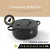 BE Living Posuda za kuhanje s poklopcem Essential Black 28 cm