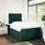 Vidaxl Box spring postelja z vzmetnico temno zelen 120x190 cm žamet