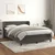 vidaXL Box spring postelja z vzmetnico temno siva 140x200 cm žamet