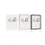 Plakat boho rastline v krogu - 30x45 silver