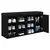 Klupa za cipele crna 102 x 32 x 50 cm od konstruiranog drva