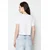 Trendyol Milla ženska majica TWOSS20TS1480, bela-siva